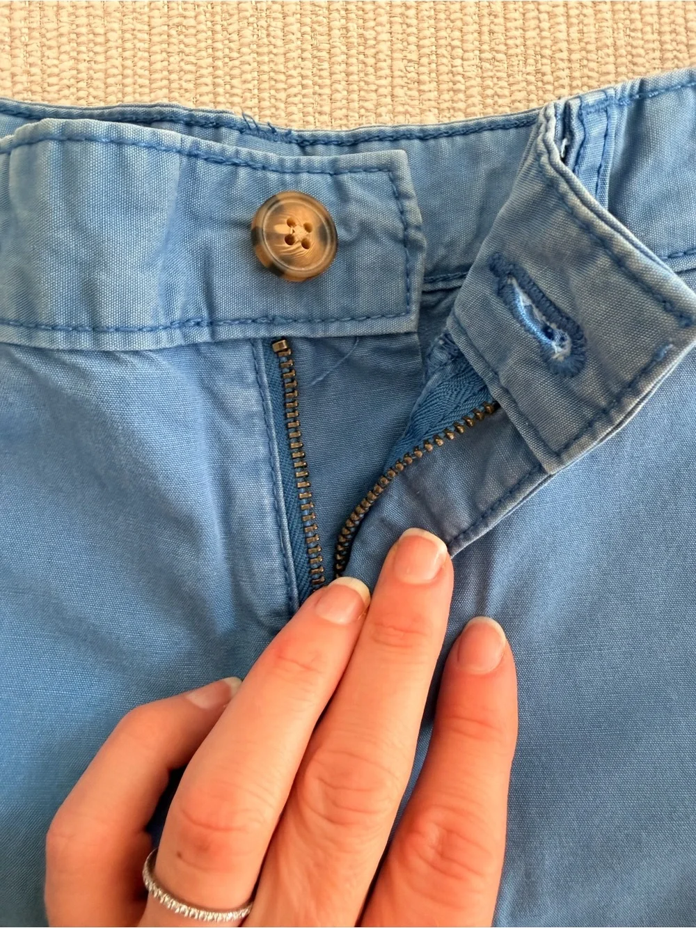 Carter's Slate Blue boy’s Flat-Front Cotton Shorts
